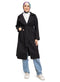 Black Long Feather Jacket - Khotwh